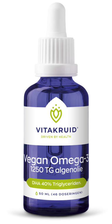 32699622e657035b531697d260d2.png Vitakruid Vegan Omega-3 1250 TG algenolie 50 ml